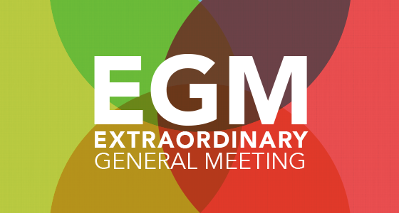 Extraordinary General Meeting (EGM)Thursday 2nd February – 7:30pm